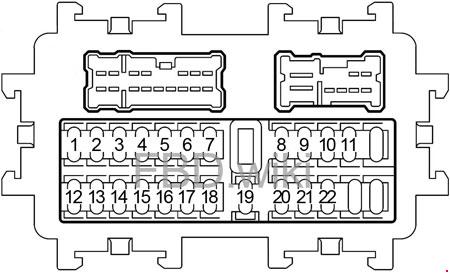 '03-'08 Nissan 350Z Fuse Box Diagram