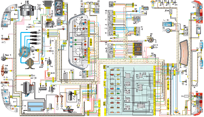 Схемы электрооборудования ВАЗ-2110, 2111, 2112 (1995-2009); Схемы предохранителей, электросхемы автомобилей