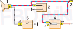 Схема электрооборудования ВАЗ 1111 / 11113 Ока