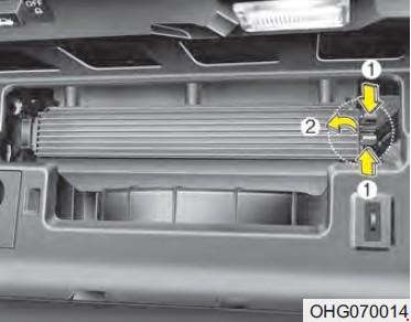 Замена салонного фильтра Hyundai Grandeur пятого поколения