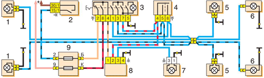 Схема ока. Реле поворотов аварийка Ока 11113 схема. Схема поворотников ВАЗ 11113 Ока. Схема реле поворотников Ока. Реле поворотов Ока 11113 схема подключения.