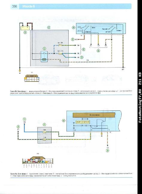 Схемы электрооборудования MAZDA 6 с 2008