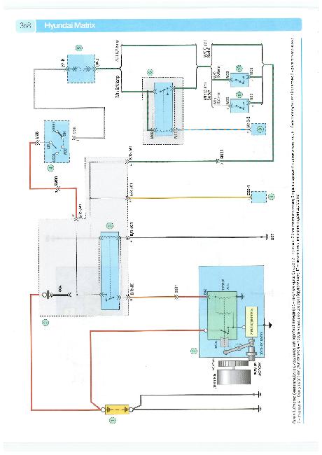 Цветные схемы электрооборудования Hyundai Matrix