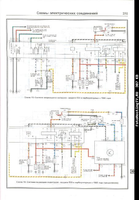 Схемы электрооборудования MAZDA 626 1983-1991