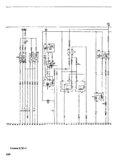 Схема электрооборудования Opel Senator и Monza с августа 1981