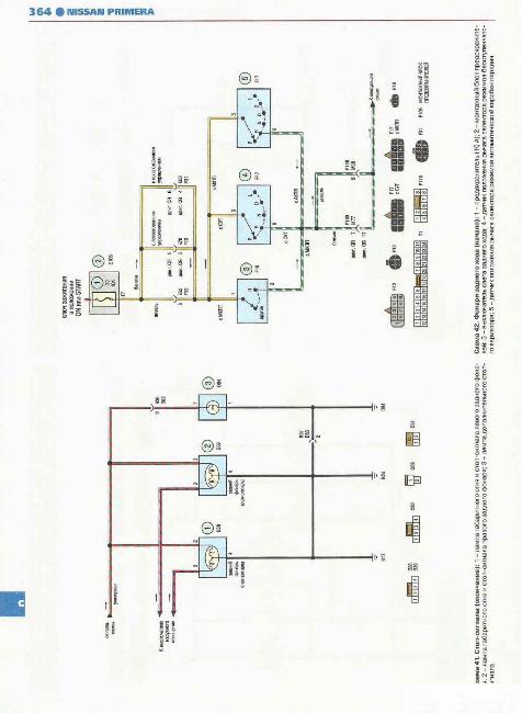 Цветные схемы электрооборудования Nissan Primera P12 (выпуск с 2002 по 2007 гг.)