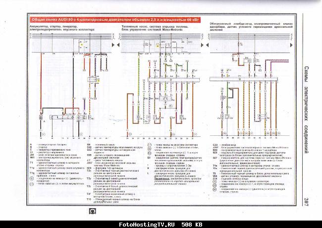 Схемы электрооборудования Audi80 (b4) 91-95