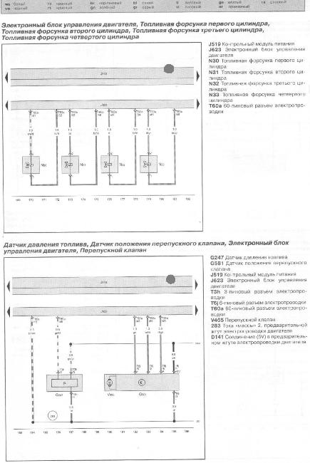 Электрические схемы Skoda Rapid (1.2 TSI, 1.6 TDI)