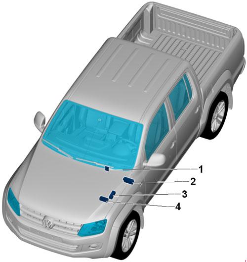 Схема предохранителей Volkswagen Amarok