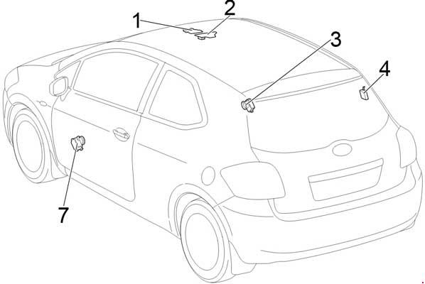 Схема предохранителей и реле Toyota Auris (2006-2012)