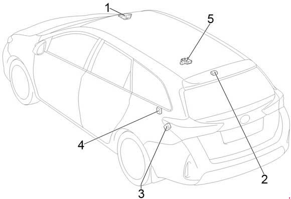Схема предохранителей и реле Toyota Corolla / Auris (2013-2018)