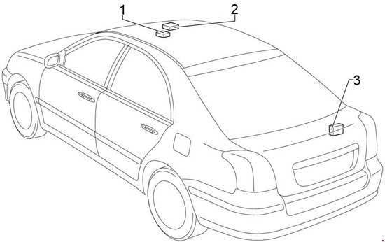Схема предохранителей и реле Toyota Avensis (2003-2009)