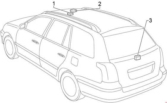 Схема предохранителей и реле Toyota Avensis (2003-2009)
