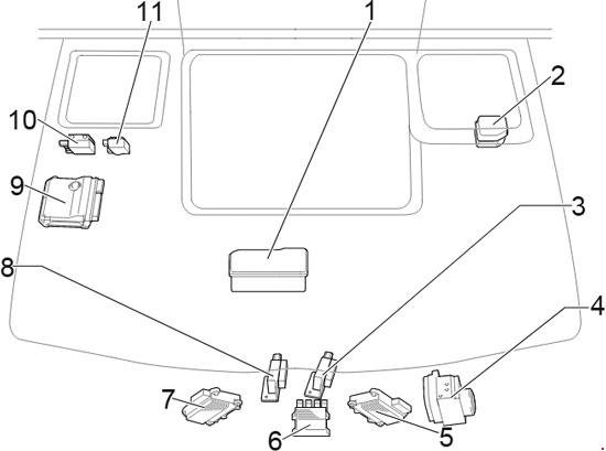 Схема предохранителей и реле Toyota HiAce (2013-2018)