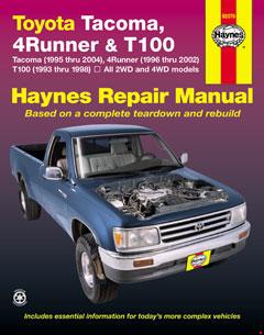 Toyota Tacoma (95-04), 4 Runner (96-02)& T100 (93-98) Haynes Repair Manual