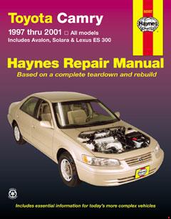 Toyota Camry (97-01) covering Solara (99-01), Avalon (97-01), & Lexus ES 300 (97-01) Haynes Repair Manual
