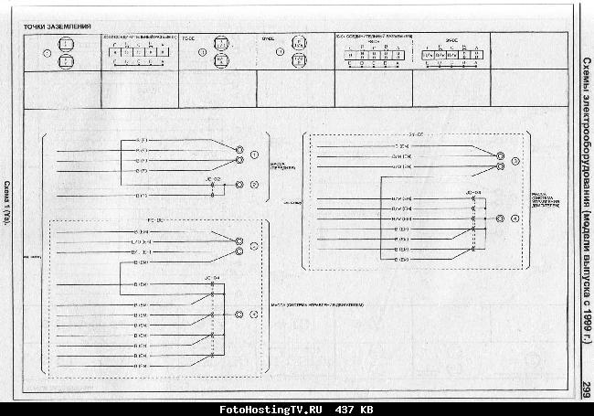Схемы электрооборудования MAZDA MPV 1999-2002