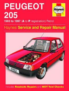 Peugeot 205 Petrol (83 - 97) Haynes Repair Manual