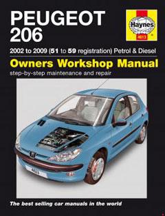 Peugeot 206 Petrol & Diesel (02 - 09) Haynes Repair Manual