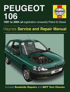 Peugeot 106 Petrol & Diesel (91 - 04) Haynes Repair Manual