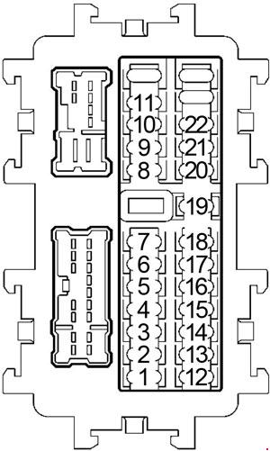 2005-2014 Nissan Xterra Fuse Box Diagram