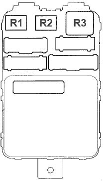2001-2006 Acura MDX Fuse Box Diagram