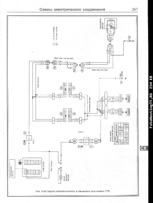 Электрическая схема Nissan Bluebird 1984-1991