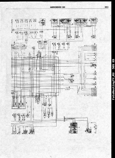 Схемы электрооборудования MERCEDES-BENZ 190, 190E (W 201)