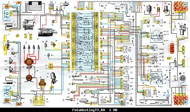 Схема электрооборудования ВАЗ-2104
