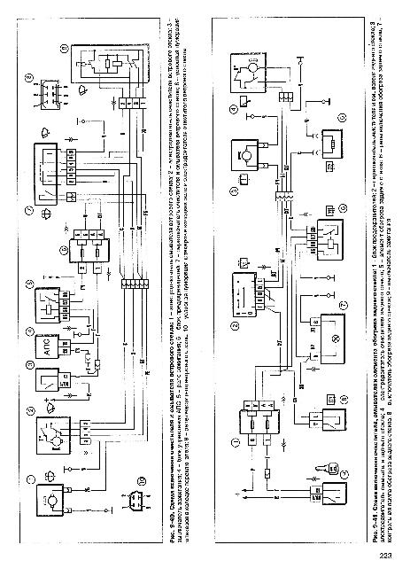 Схема электрооборудования автомобиля ВАЗ 21213 "Нива" и модификаций