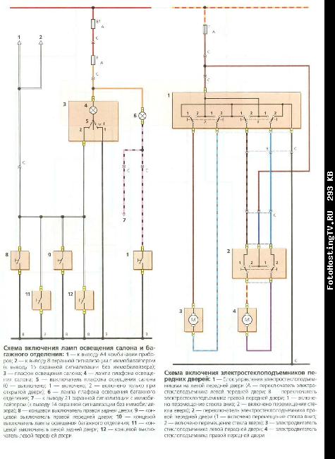 Схемы электрооборудования Daewoo Matiz 0,8 / 1.0i