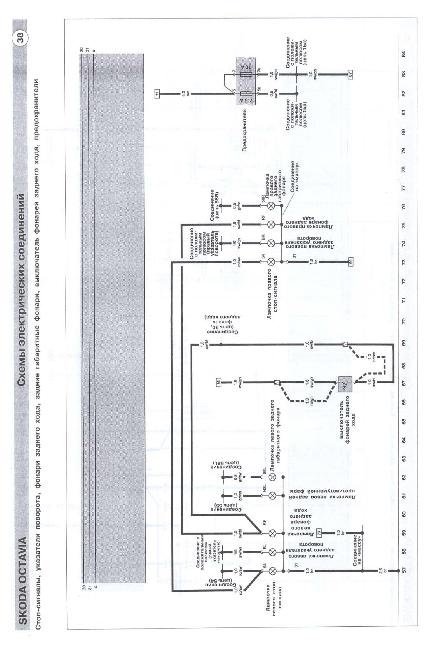 Схемы электрооборудования Skoda Octavia 1996-2002