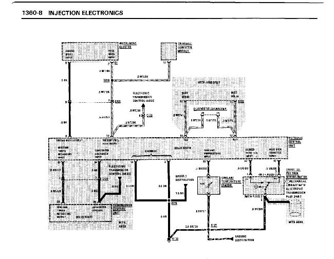 Схемы электрооборудования BMW 6 серии (e24) (635 CSi, 633CSi, L6, M6) 1983-1989