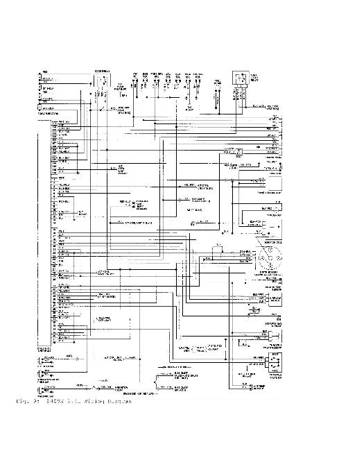 Схемы электрооборудования Nissan 240SX (1990)