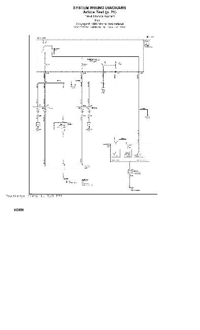 Схемы электрооборудования HONDA Accord 1994