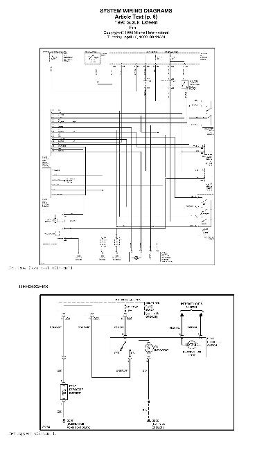 Схема электрооборудования автомобиля Suzuki Baleno / Esteen 1996