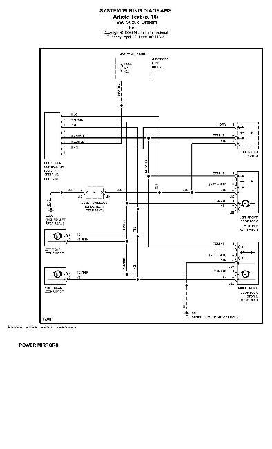 Схема электрооборудования автомобиля Suzuki Baleno / Esteen 1996