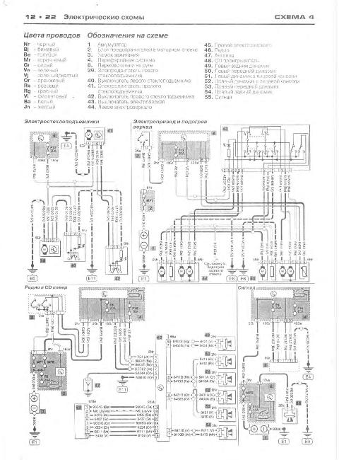 Схема электрооборудования Citroen C3 с 2002 г. выпуска