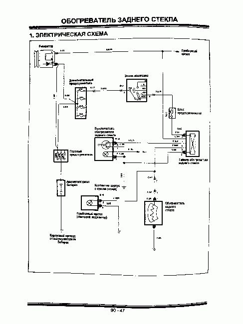 Электрические схемы Hyundai Galloper