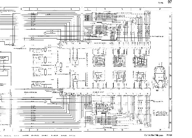 Схемы электрооборудования Porsche 928 S (1987)