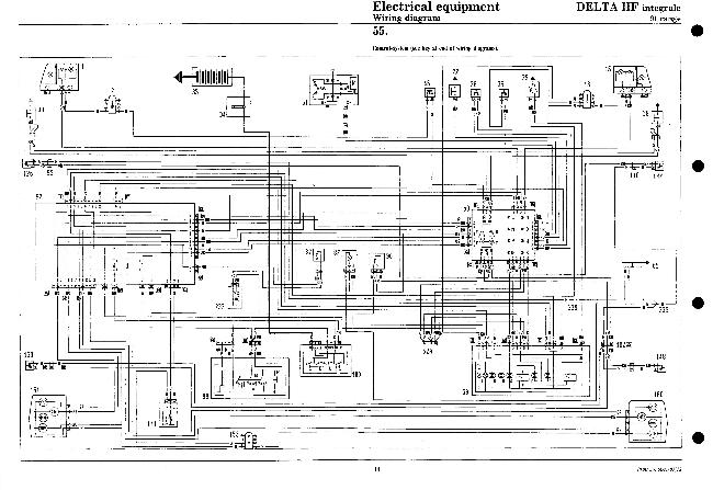 Электрические схемы Lancia Delta HF