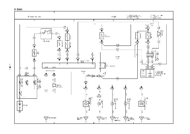 Схемы электрооборудования Toyota RAV4 XA20 с дизельным двигателем 1CD-FTV