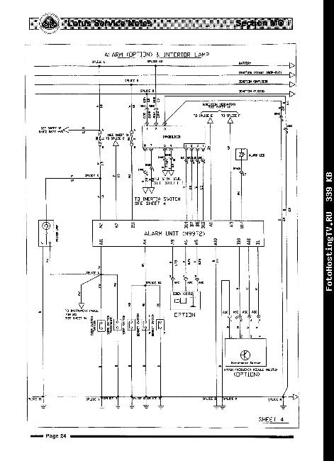 Схемы электрооборудования Lotus Elise S2