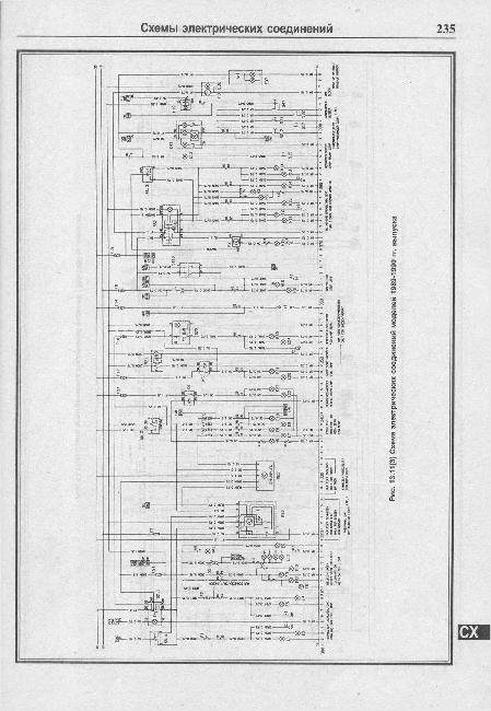 Схемы электрооборудования Opel Omega A 1986-1993